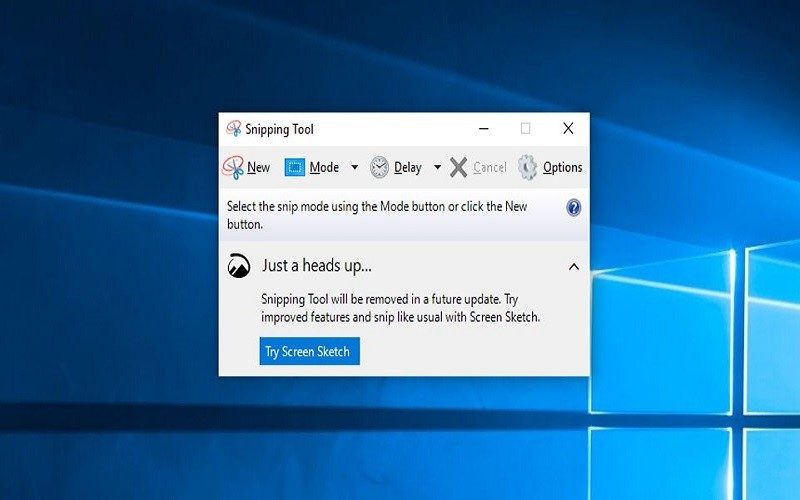 chụp màn hình bằng Snipping tool
