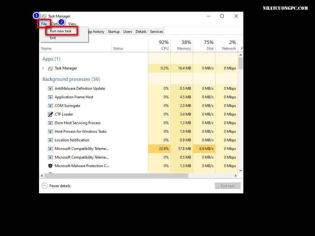 cach sua loi man hinh den chi thay con tro chuot khi khoi dong 44