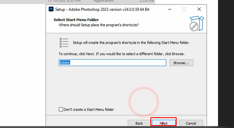 Tiến hành chọn Next.
